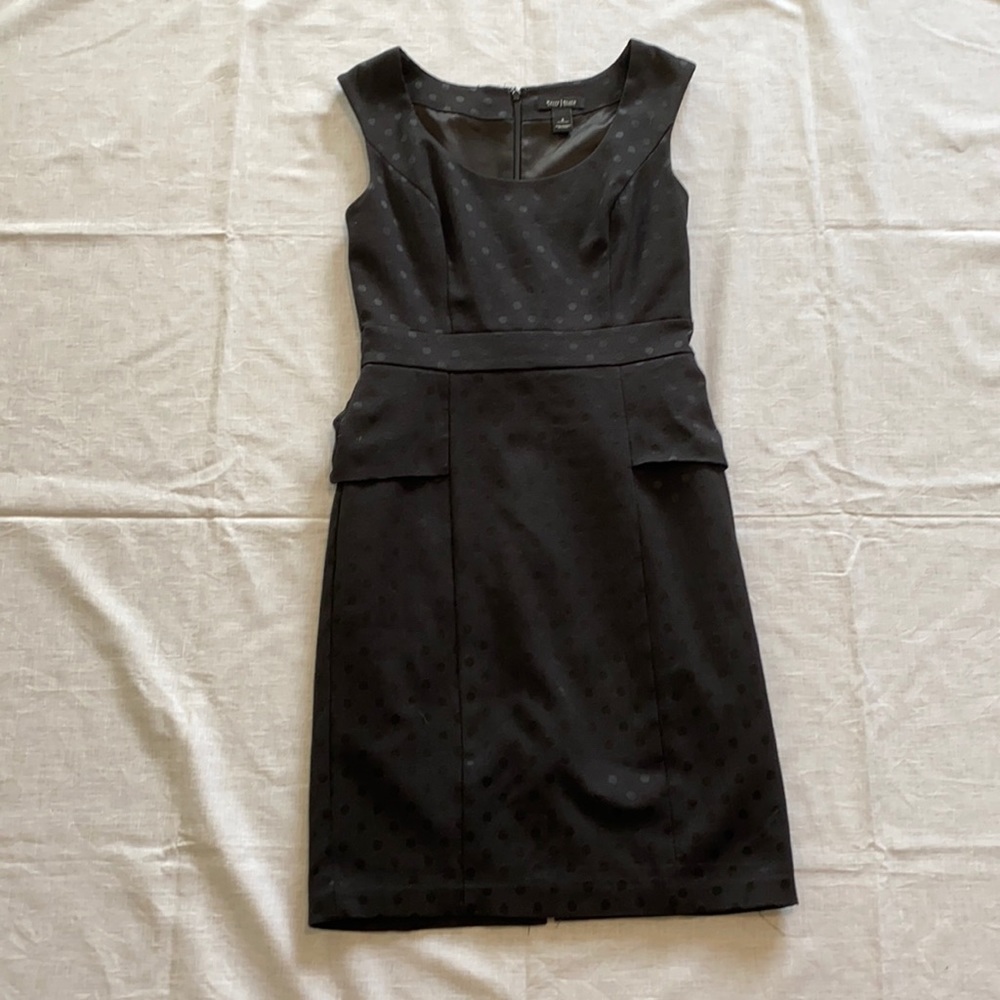 White House Black Market Black Sleeveless Sheath Dress